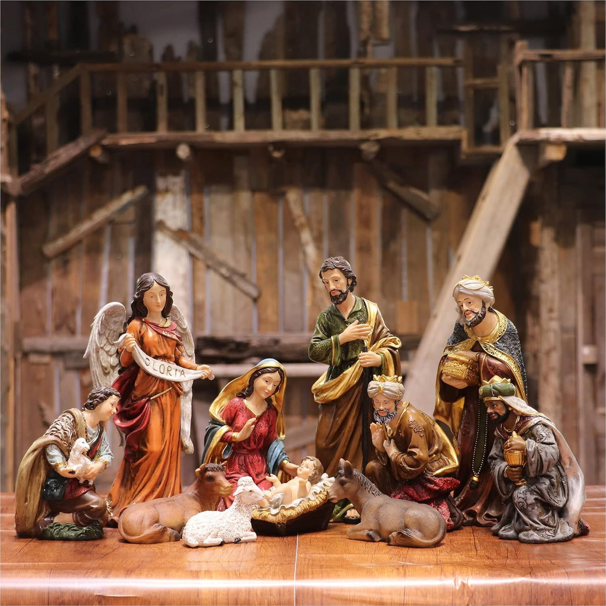 Presépio Tradicional Sagrada Família – 11 Peças (21 -32 cm)